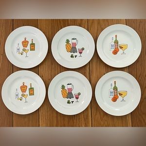 Margarita By Ursula Dodge Signature Porcelain Appetizer Plates Set Of 6